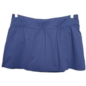 Lands' End Women's  Tummy Control Blue Swim Skirt Bottom Size 12